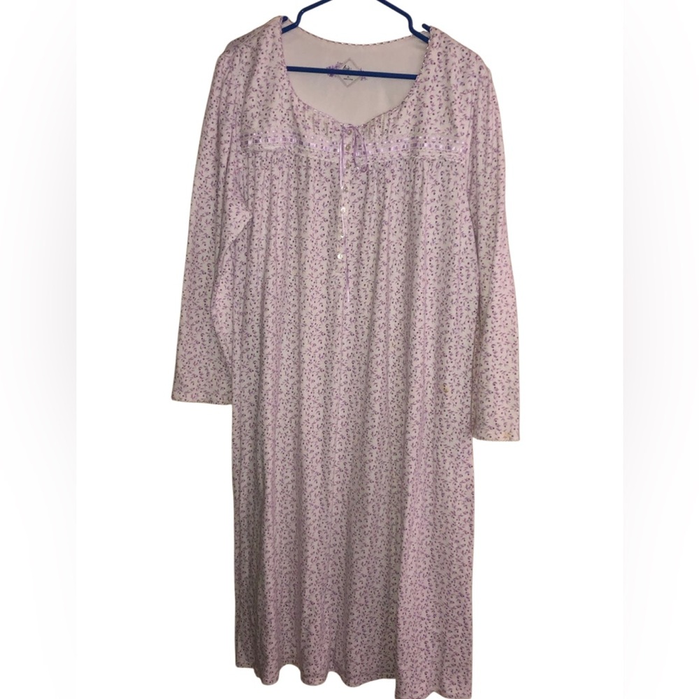 Aria Lavender Floral Pajama Dress